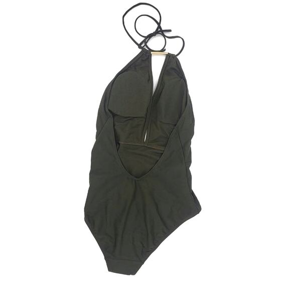 NEW Ted Baker Pikaa Halter Swimsuit in Khaki Ted size 3 = US Size 8 - Picture 5 of 8